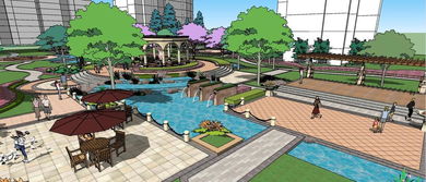 精品游園景觀廣場公園景觀SU模型設(shè)計(jì)素材與植物景觀模型大全